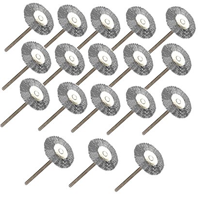 ZFE Steel Wire Wheel Brushes Accessories For Dremel Rotary Tools Pack Of 18Pcs