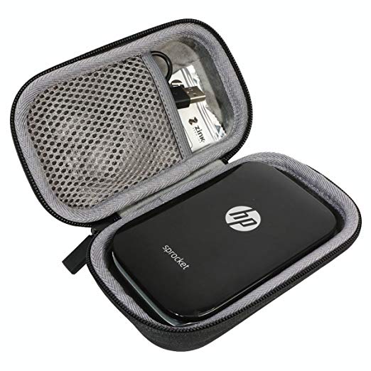 Hard Travel Case for HP Sprocket Portable Photo Printer by co2CREA (Black)