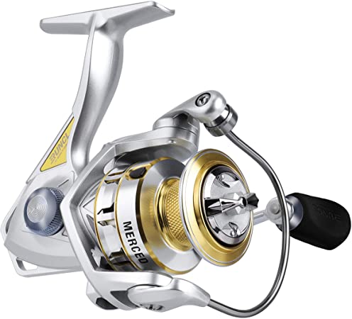 RUNCL Spinning Fishing Reel Merced, Spinning Reel - 10 1 HPCR Ball Bearings, Entire Sealed Drag System, CNC Line Management, Smooth Operation, Braid-Ready Spool - Lightweight Fishing Spinning Reel