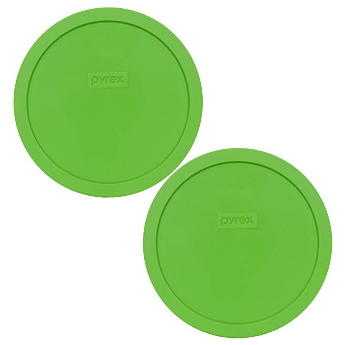 Pyrex 7402-PC Round 6/7 Cup Storage Lid for Glass Bowls (2, Green)