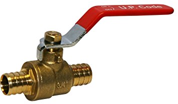 Full Port PEX Ball Valve 3/4 Inch Forged Brass Lead Free