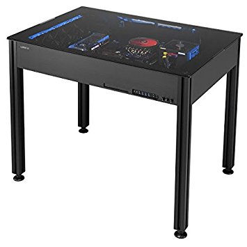 Lian-Li Case DK-Q2X 2.5/3.5inch HDD ATX/MicroATX/EATX Aluminum Computer Desk Black Retail
