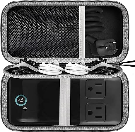 Travel Case for Anker 727 Charging Station (GaNPrime 100W), Compact Power Strip Organizer Bag for Cables and Accessories - Efficient Storage Solution for On-The-Go Charging Needs (Box Only)