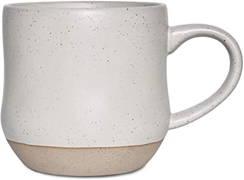 Bosmarlin Large Stoneware Coffee Mug, Big Tea Cup for Office and Home, 17 Oz, Dishwasher and Microwave Safe, 1 PCS (White, 1)