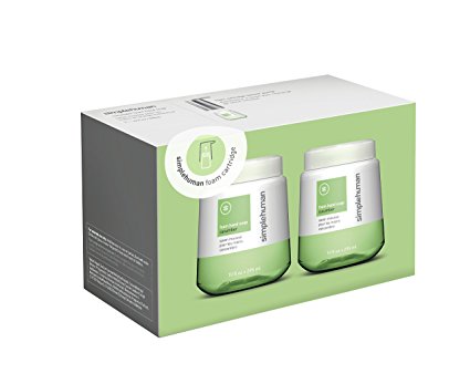 simplehuman Cucumber Foam Hand Soap, 10 Fl. Oz. Foam Cartridges (2 pack)