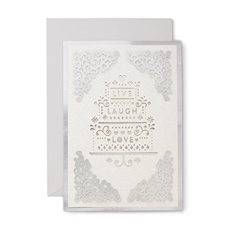 Hallmark Signature Collection Wedding Card: Live, Laugh, Love