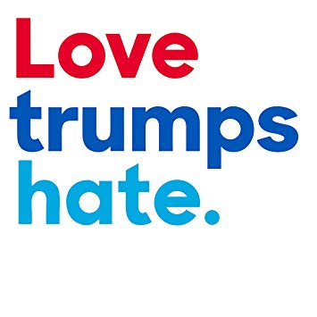 Love Trumps Hate Auto Bumper Car Magnet - Anti Trump Magnet