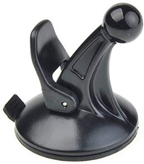 EKIND Universal Replacement Cradle and Removable Car Windscreen Windshield Suction Cup Mount 17mm Swivel Ball GPS Holder Compatible for GPS Garmin Nuvi (Black)