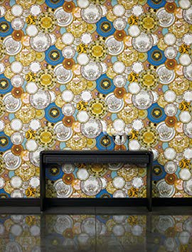 Versace Wallpaper, “Etoiles de la Mer 2”, Nautical Decor - Textured Pattern - 27.56" x 11 yd, 75.75 sq ft - AS349011 -Wall-Art US