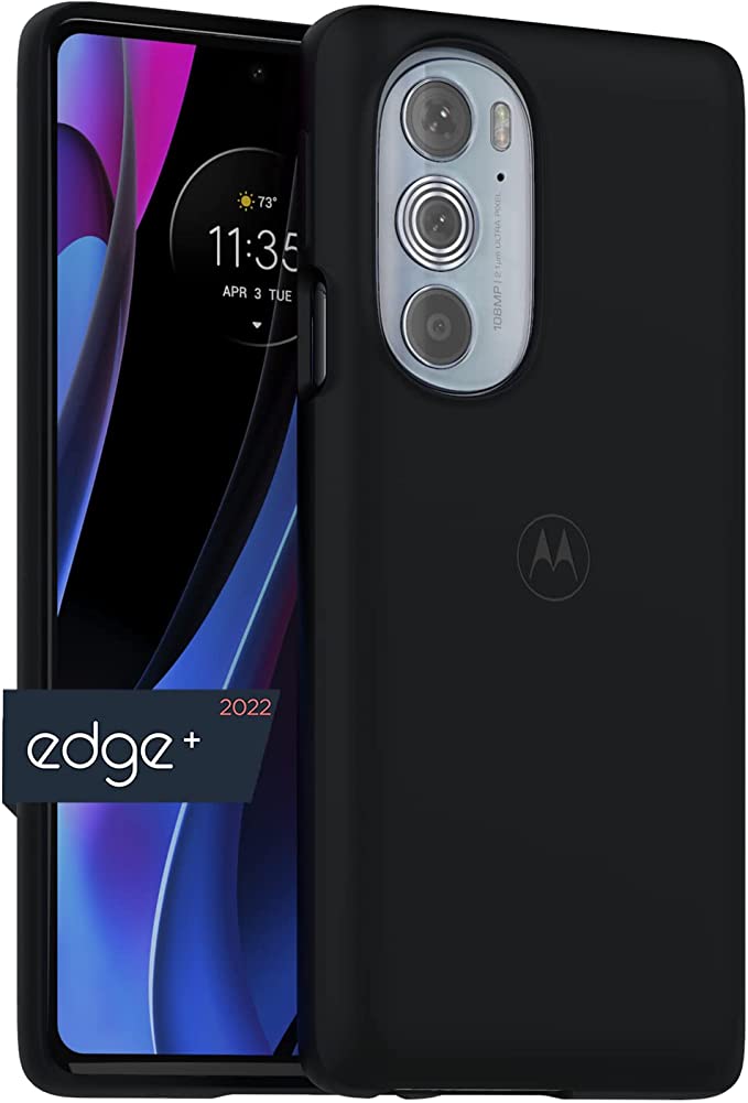 Motorola Moto Edge  (2022) / Edge Plus 5G UW 2022 Protective Case- Black Precision fit, Stylish Shock Absorbing Phone Cases [NOT for Edge/Edge  2020 / Edge 5G UW 2021]