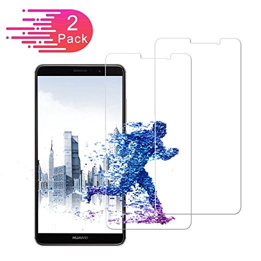 [2-Pack] Huawei mate 9 Glass Screen Protector, Auideas Huawei mate 9 [9H Hardness] [Premium Clarity] [Anti- Scratch] [Bubble-Free Installation] Tempered Glass Screen Protector