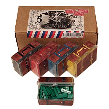 Ticket to Ride Board Game Accessory Kit, Vintage Style Suitcase Storage Containers
