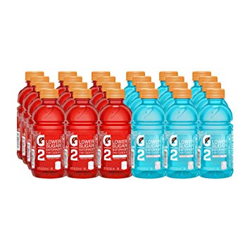 Gatorade Thirst Quencher, G2 Glacier Freeze and G2 Fruit Punch, 12 Ounce Bottles (Pack of 24)