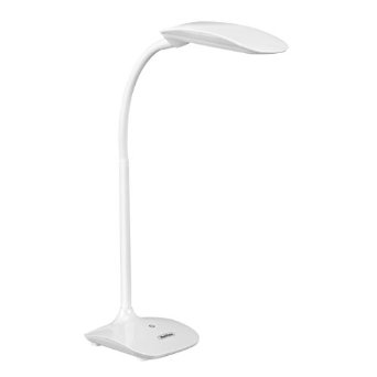 VonHaus White LED Desk Lamp with Touch Control, Flexible Gooseneck & 3 Level Dimmer - College Student, Bedroom, Office, Hobby or Modern Table Lamp