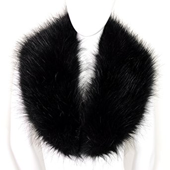 Futrzane Women's Faux Fur Neck Scarf Wrap One Size