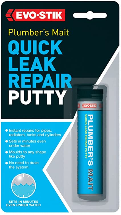 Evo-Stik 30812665 50 g Plumbers Mait Quick Leak Repair Putty Sealant - Brown