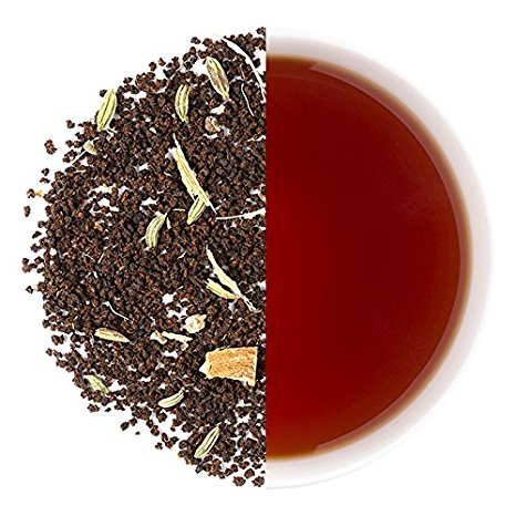 Teabox Bombay Cutting Masala Chai Tea 3.5oz/100g (40 Cups) from India, Loose Leaf with natural Ingredients: Cardamom, Ginger, Fennel | Delivered Garden Fresh Direct from source