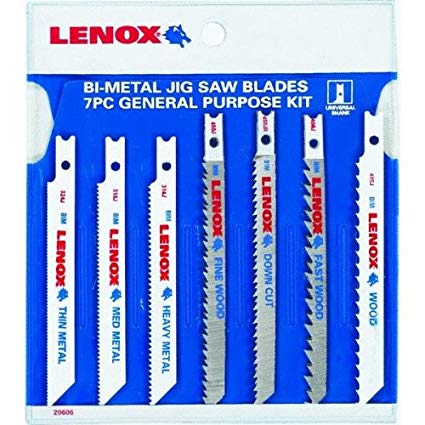 Lenox U743JA Lenox 7-Piece Jig And Saber Saw Blade Assortment