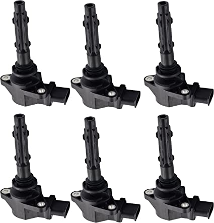 ENA Set of 6 Ignition Coil Pack Compatible with Mercedes Benz CLK ML E C GLK R SLK Class V6 3.5L Replacement for C1691 UF-535