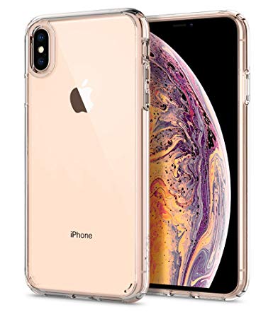 Spigen Ultra Hybrid with Air Cushion Technology and Hybrid Drop Protection Designed for Apple iPhone Xs Max Case (2018) - Crystal Clear