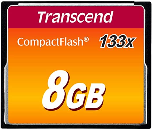 TRANSCEND TS8GCF133 8GB CompactFlash Memory Card 133x