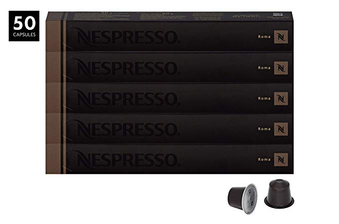 50 Nespresso ROMA Coffee Capsules