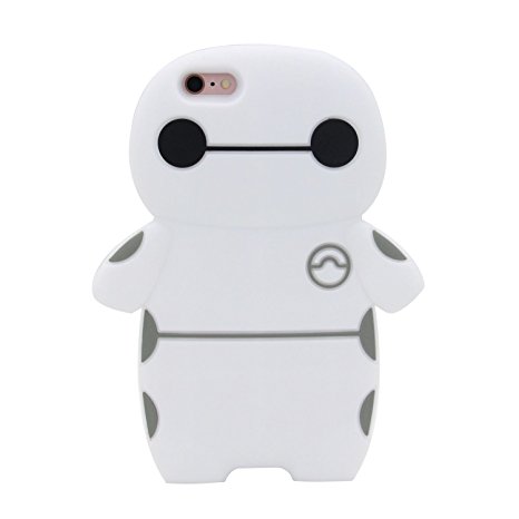 iPhone 6S Case, MC Fashion 3D Super Cute Big Hero Baymax Silicone Phone Case Cover for Apple iPhone 6/6S (Big Hero)