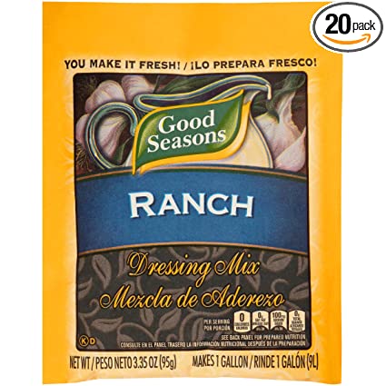 Good Seasons Dry Ranch Salad Dressing Mix (3.35 oz Packets, Pack of 20)