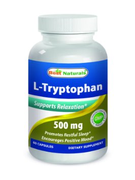 Best Naturals L-Tryptophan 500 mg 60 Capsules