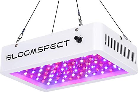 BLOOMSPECT Dimmable Series 600W LED Grow Light, Full Spectrum for Indoor Plants Veg and Bloom with Daisy Chain (60pcs 10 Watt Double Chips LEDs)