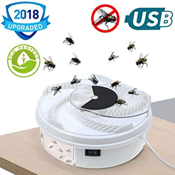 LENKA Electric Fly Trap Device - Fly Trap- USB Powered Fly Catcher - Fly Killer Indoor/Outdoor Use