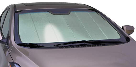 Intro-Tech HD-97-P Silver w/Out Sensor Custom Fit Premium Folding Windshield Sunshade for Select Honda Accord Sedan LX/Sport/EX Models w/Brake Assist only