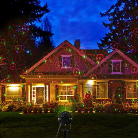 iTimo IP65 Waterproof Led Christmas Lights Laser Star Projector Lamp For Holiday Garden Lawn House Decorations (Pattern B)
