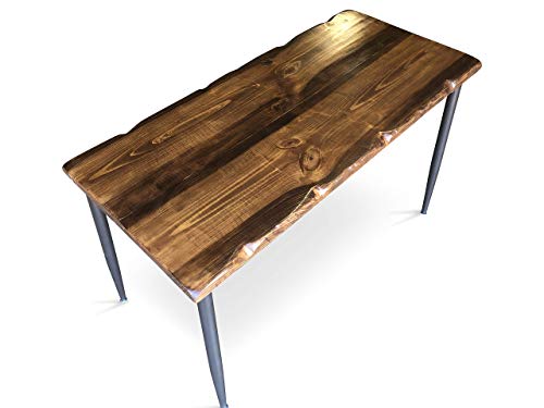 UMBUZÖ Solid Distressed Wood & Metal Desk