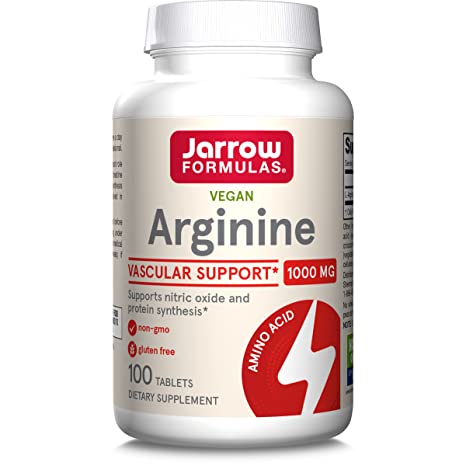 Jarrow Formulas L-Arginine 1000mg, 100 Tablets