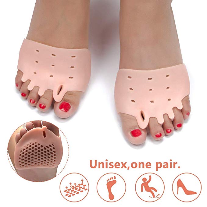 Gel Toe Separator - Opoway Toe Stretcher for Diabetic Feet, Callus, Blisters, Forefoot Pain for Men and Women - 2ct. (Model 1)