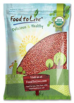 Food to Live Organic Adzuki Beans by (Kosher, Dried, Bulk) — 10 Pounds