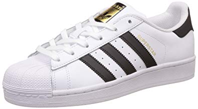 adidas Originals Women's Superstar W Ftwwht, Cblack and Ftwwht Leather Sneakers