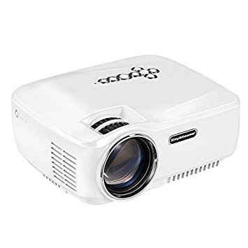 Android WiFi Bluetooth Projector,Support 1080P HD,Vivibright Portable Mini LED Projector Multimedia Home Theater Cinema,Party and Video Games,White