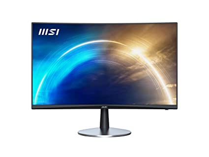 MSI PRO MP242C 23.6 Inch Curved Business & Productivity Monitor - FullHD (1920 x 1080) VA Panel, 75 Hz, Eye-Friendly Screen, Built-in Speakers Anti Glare