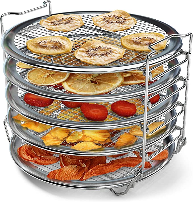 Dehydrator Rack for 8 qt Instant Pot Air Fryer Lid, Instant Pot Vortex 10 qt Air Fryer Oven, Compatible Instant Pot Accessories Air Fryer Dehydrator Rack