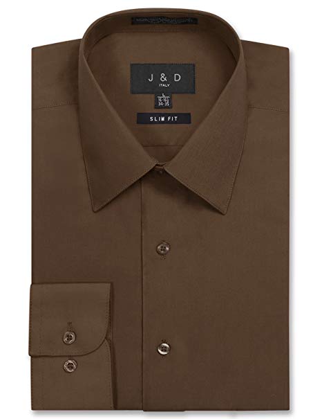 JD Apparel Men's Slim Fit Dress Shirts