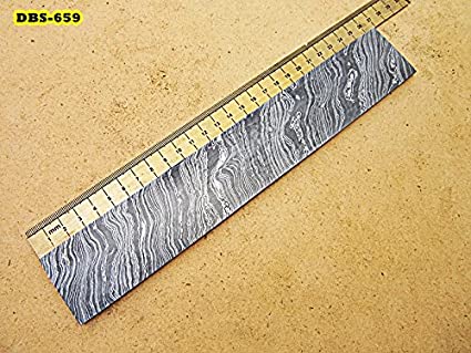 DBS-659, Custom Handmade Damascus Steel Billet Knife/Blank Blade Making Bar