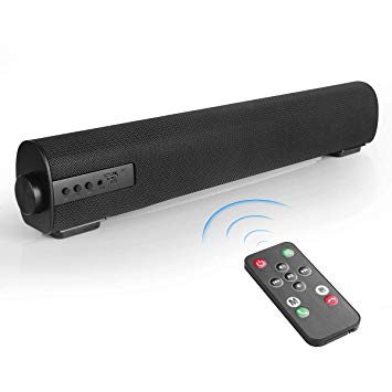 VANZEV Soundbar 2.0 Channel Portable Bluetooth Speaker Wired & Wireless Up to 85DB Audio Stereo Sound Bars for TV PC Tablet Mobiles, Best for Indoor Outdoor Use