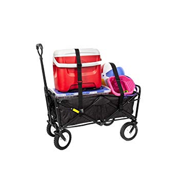 Mac Sports Collapsible Folding Outdoor Utility Wagon, Black