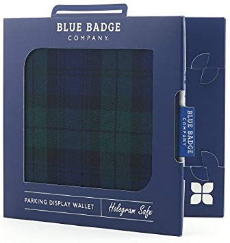 Blue Badge Company Blackwatch Hologram-Safe Disabled Parking Permit Holder and Timer Wallet