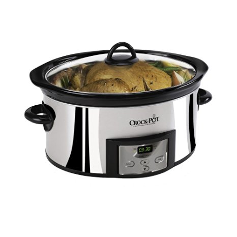 Crock-Pot® 6 Qt High Polish Slow Cooker - Stainless Steel