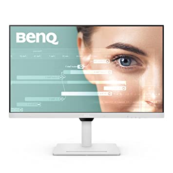 BenQ GW3290QT 31.5inch(80cm) IPS QHD 75Hz Monitor-Height Adjust,99% sRGB,Eye Safe Certified,Brightness Intelligence,Noise Filter Speakers,USB-C(PD 65W),HDMI,DP,USB Hub,Coding Mode,Daisy Chain(White)