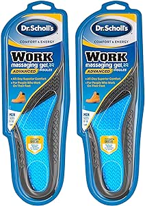 Dr Scholl's Work Massaging Gel Advanced Insoles, 2 Pairs (men's 8-14), 2 Count