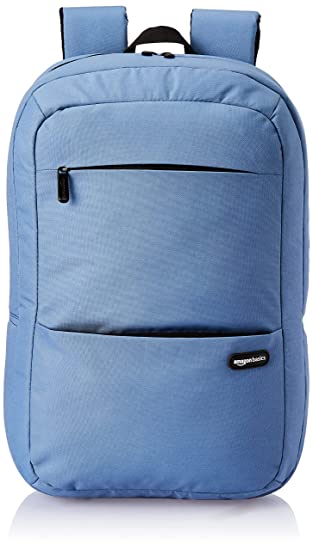 AmazonBasics Water Repellent and Wear Resistant Laptop Backpack - 24L, Blue